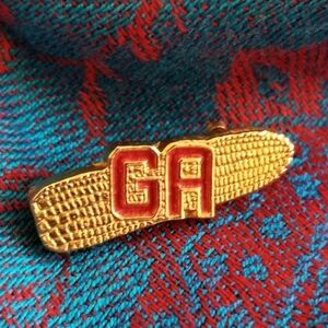 GA Corn pin brooch agriculture farm Georgia? Vegetable jewelry farming